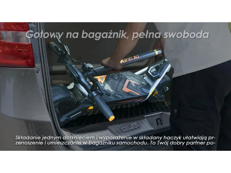 Hulajnoga Elektryczna KUKIRIN A1 - ergonomiczny kształt